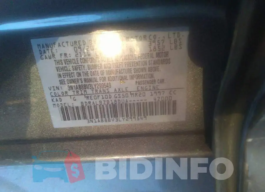 3N1AB8BV3LY299549 Photo# 9