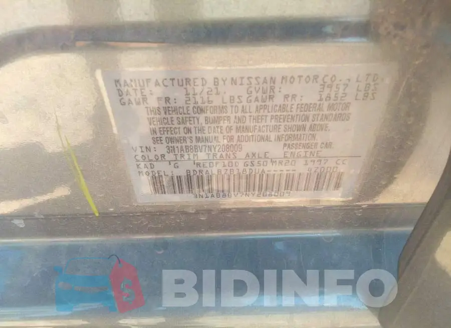 3N1AB8BV7NY208009 Photo# 9