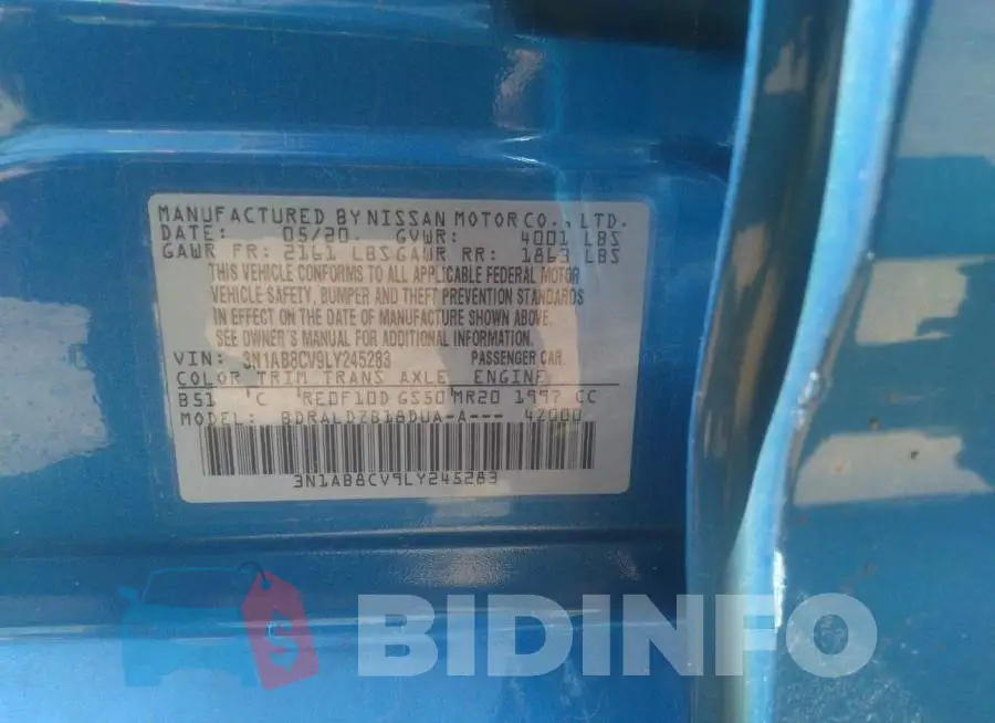 3N1AB8CV9LY245283 Photo# 9