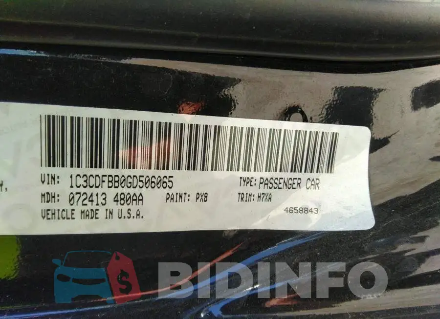 1C3CDFBB0GD506065 Photo# 9