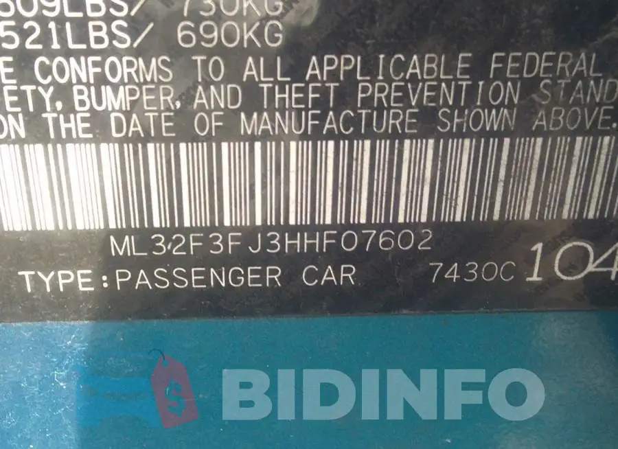 ML32F3FJ3HHF07602 Photo# 9