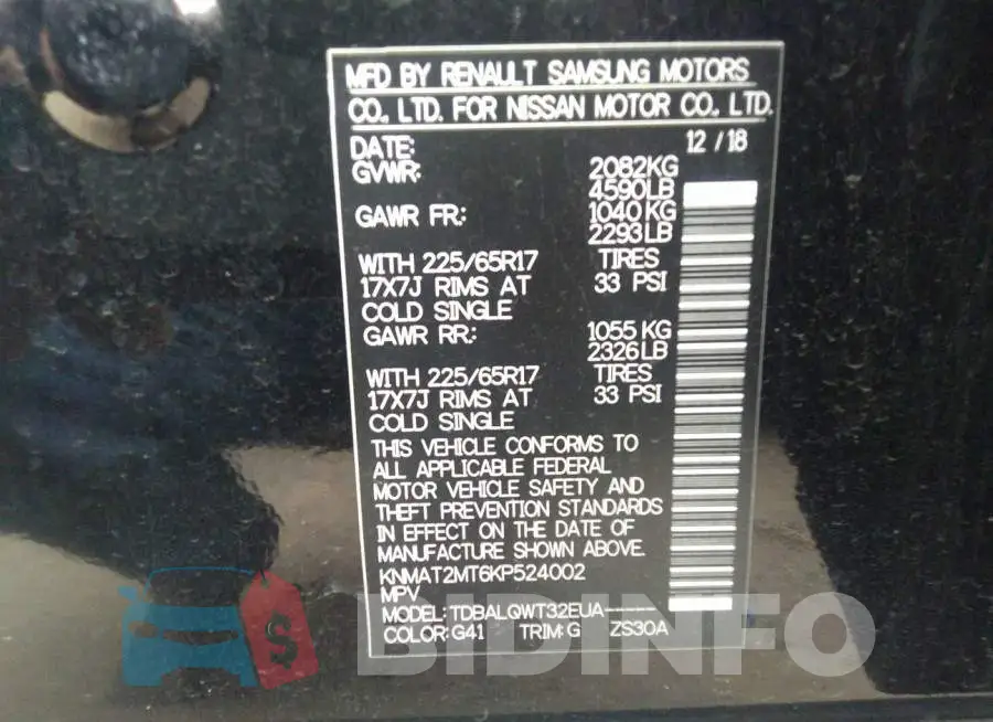 KNMAT2MT6KP524002 Photo# 9