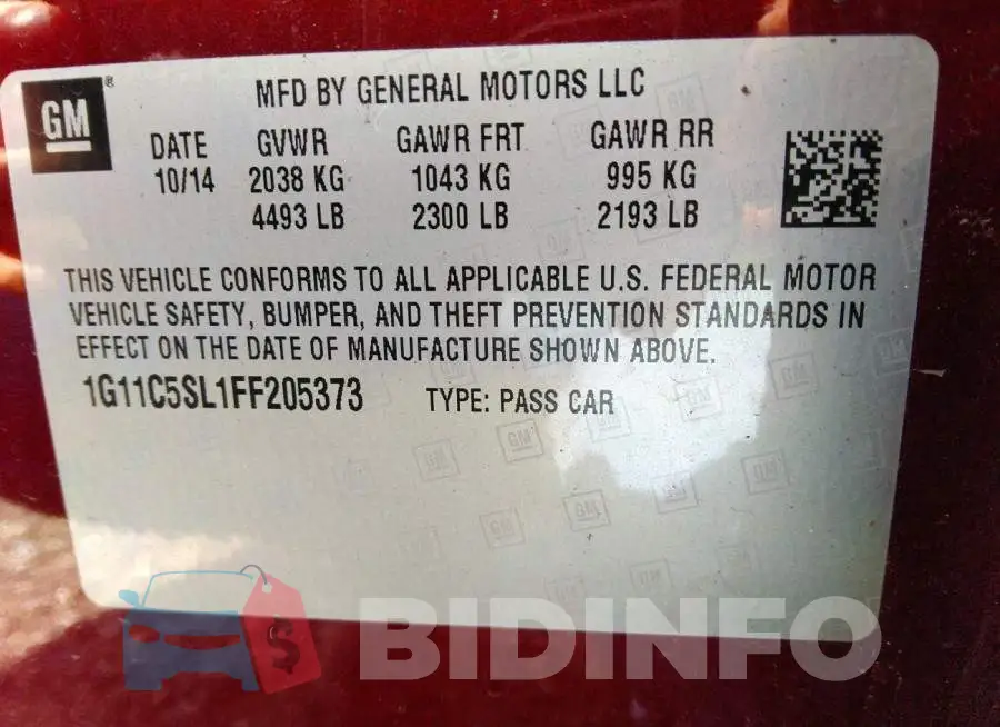 1G11C5SL1FF205373 Photo# 9