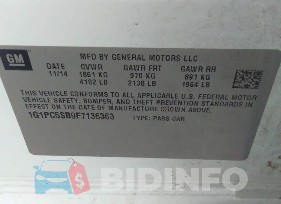 1G1PC5SB9F7136363 Photo# 9