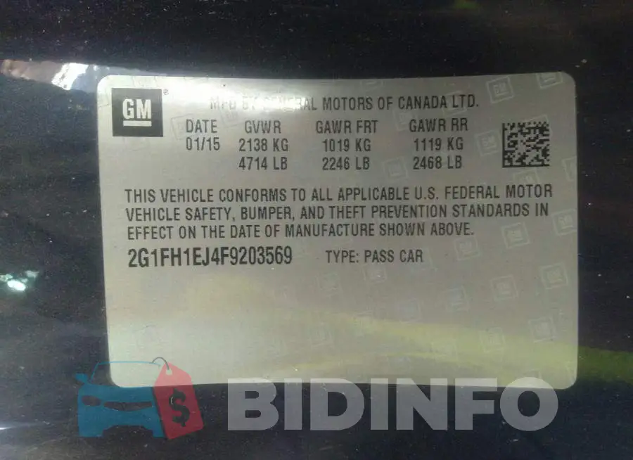 2G1FH1EJ4F9203569 Photo# 9