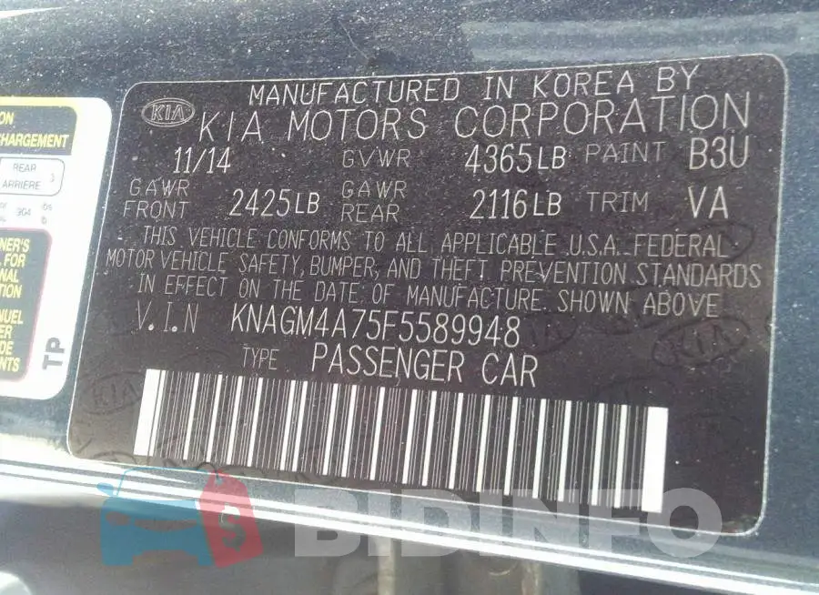 KNAGM4A75F5589948 Photo# 9