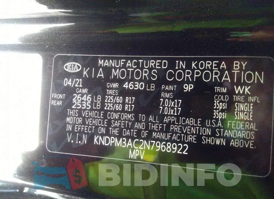 KNDPM3AC2N7968922 Photo# 9