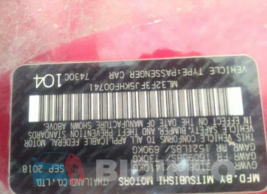 ML32F3FJ5KHF00741 Photo# 9