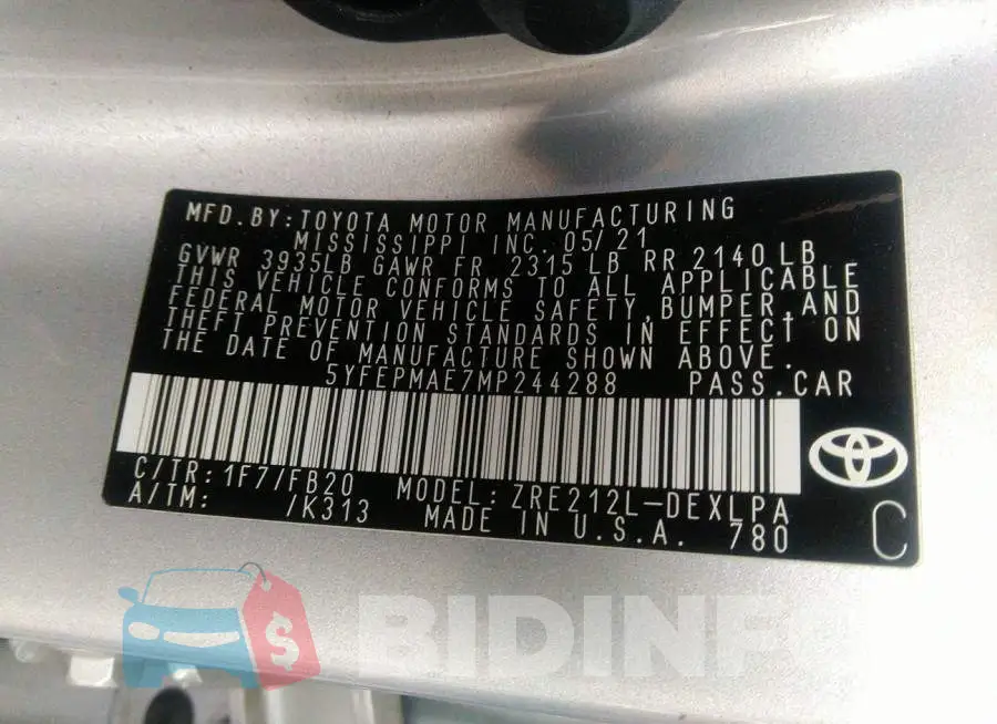 5YFEPMAE7MP244288 Photo# 9