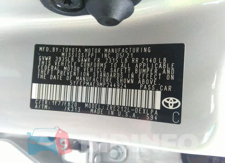 5YFEPMAE9MP244924 Photo# 9