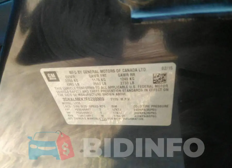 2GKALMEK7F6280369 Photo# 9