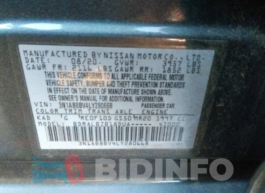 3N1AB8BV4LY280668 Photo# 9