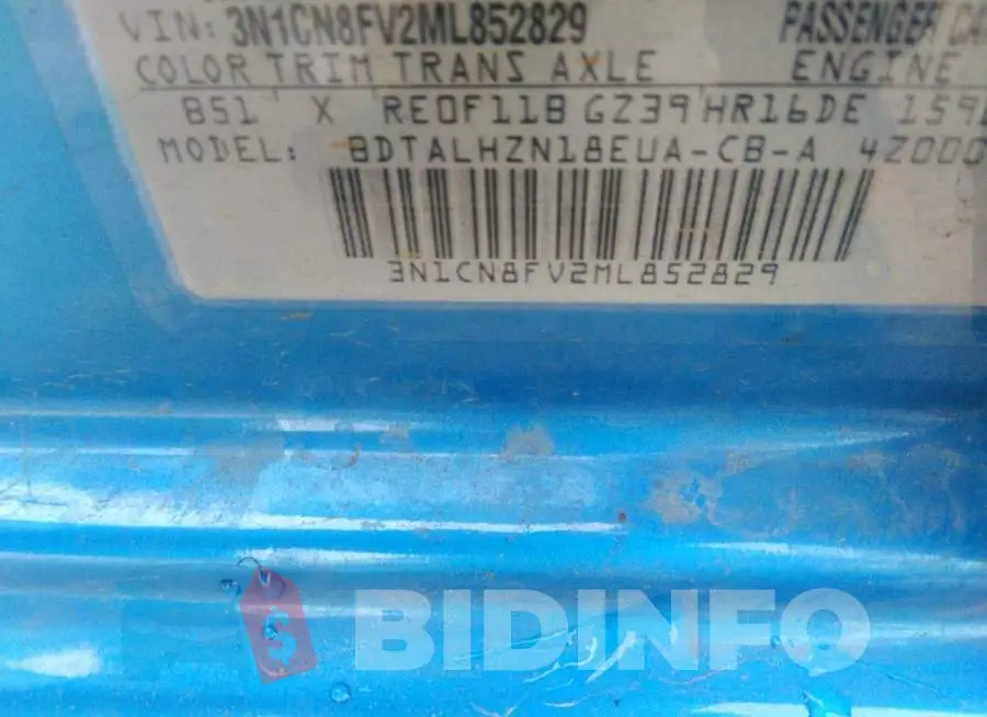 3N1CN8FV2ML852829 Photo# 9