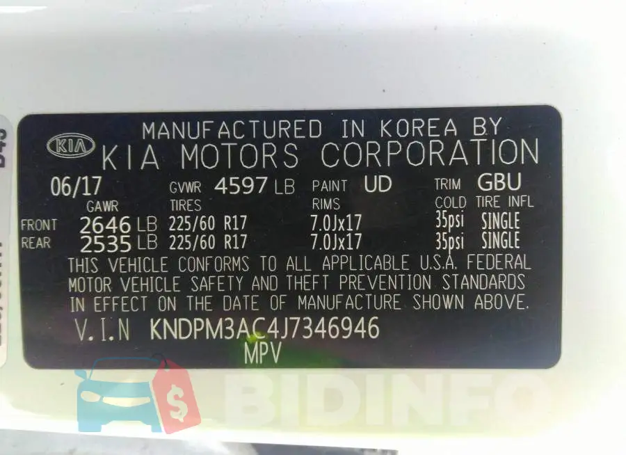 KNDPM3AC4J7346946 Photo# 9
