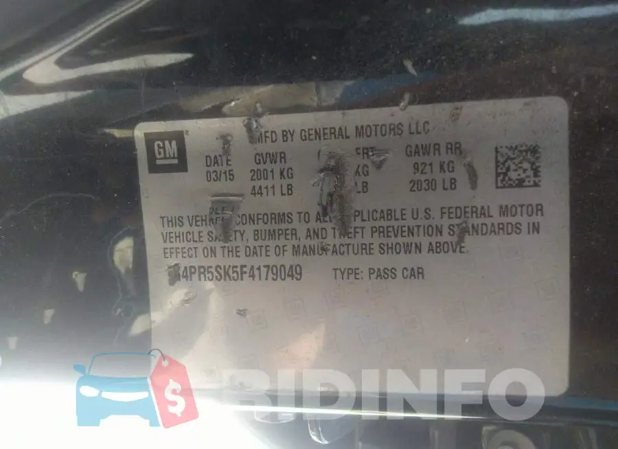 1G4PR5SK5F4179049 Photo# 9