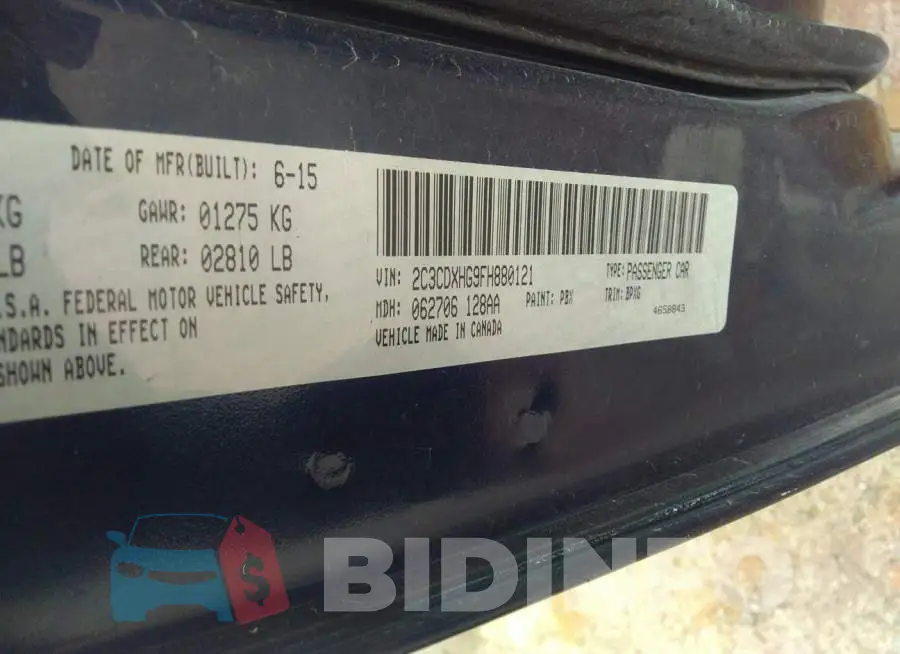 2C3CDXHG9FH880121 Photo# 9