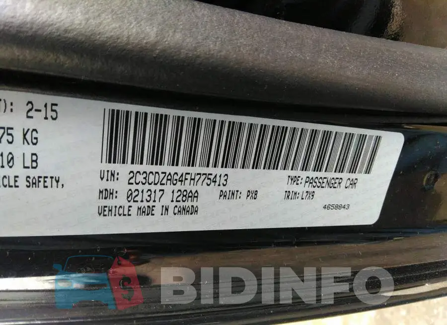 2C3CDZAG4FH775413 Photo# 9