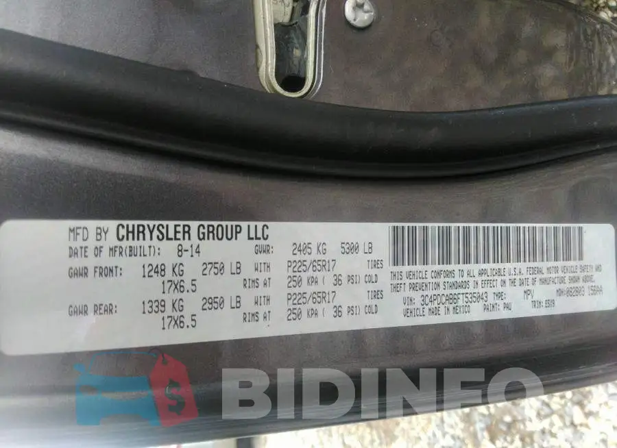 3C4PDCAB6FT535043 Photo# 9