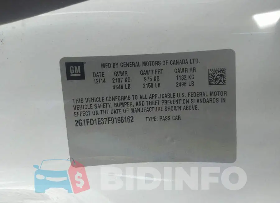 2G1FD1E37F9196162 Photo# 9