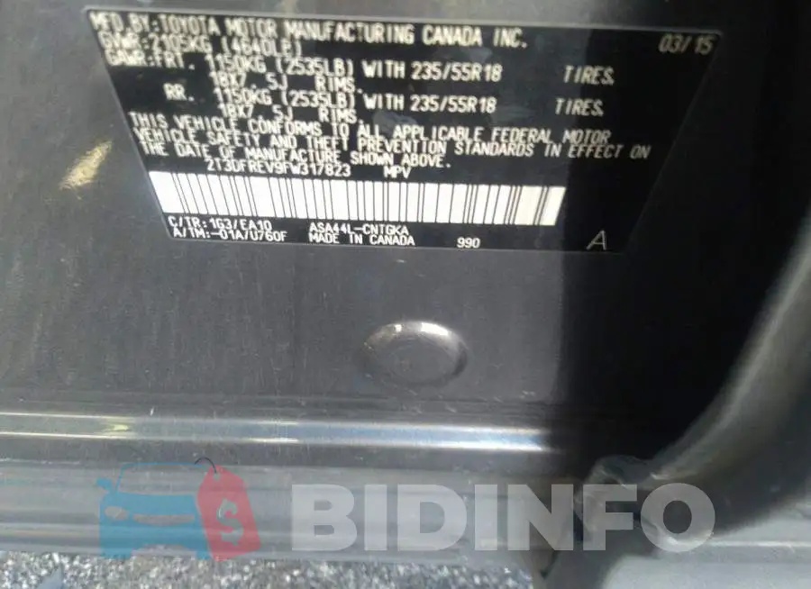 2T3DFREV9FW317823 Photo# 9