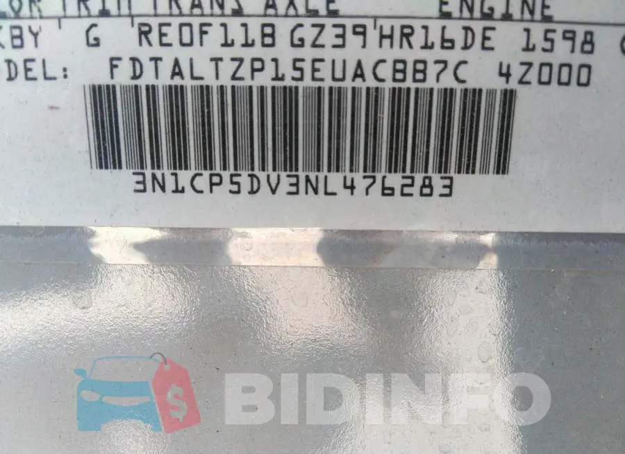 3N1CP5DV3NL476283 Photo# 9