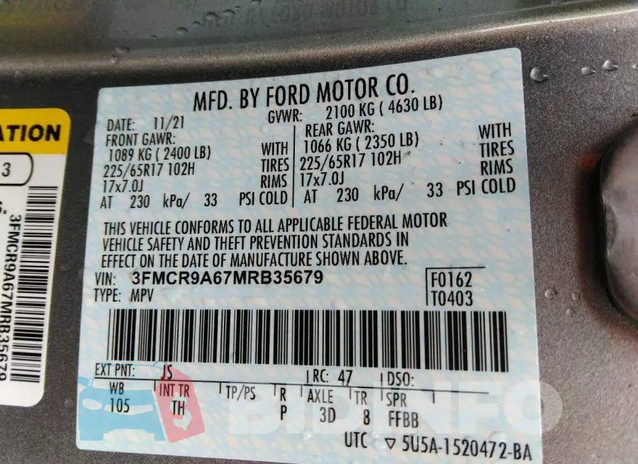 3FMCR9A67MRB35679 Photo# 9
