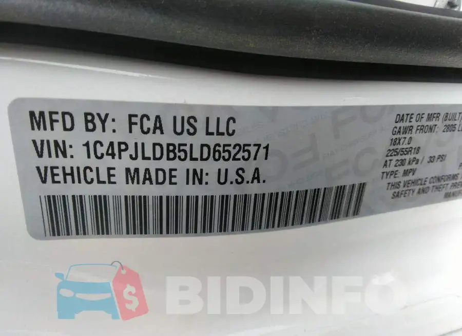 1C4PJLDB5LD652571 Photo# 9