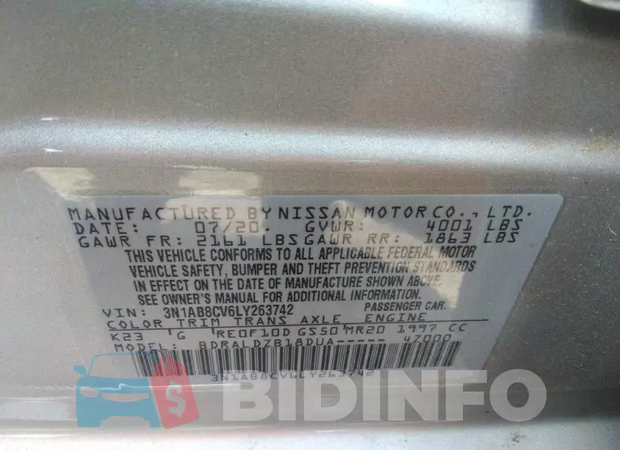 3N1AB8CV6LY263742 Photo# 9