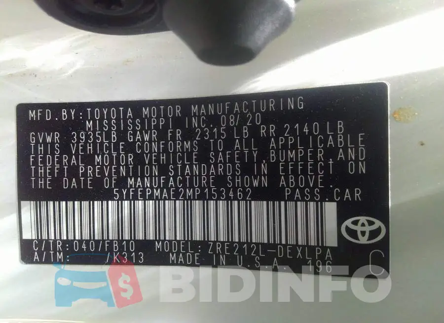 5YFEPMAE2MP153462 Photo# 9