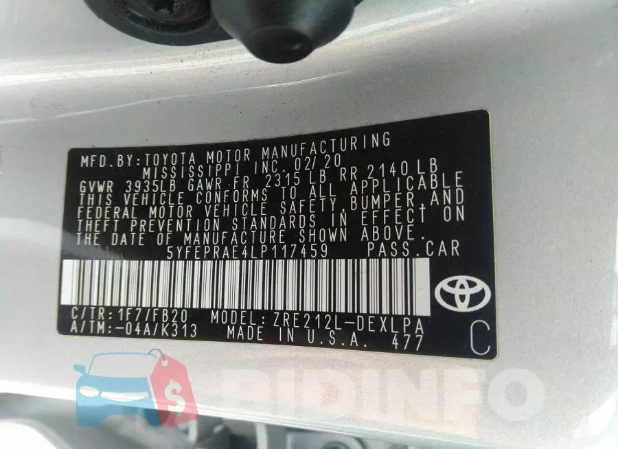 5YFEPRAE4LP117459 Photo# 9