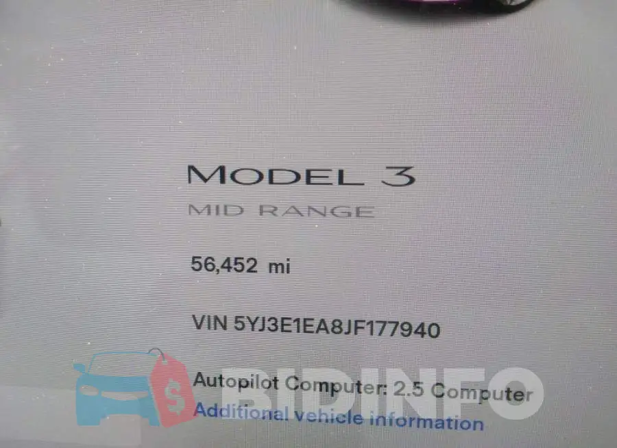 5YJ3E1EA8JF177940 Photo# 7