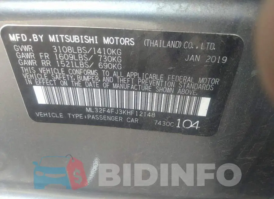 ML32F4FJ3KHF12148 Photo# 9