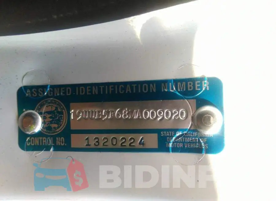 19UUB5F68MA009020 Photo# 9
