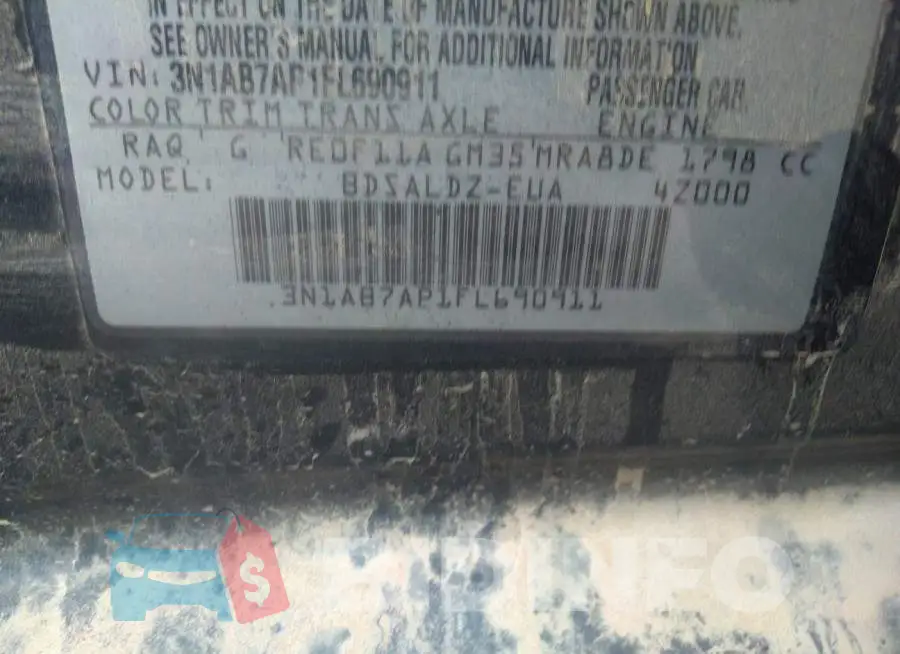 3N1AB7AP1FL690911 Photo# 9