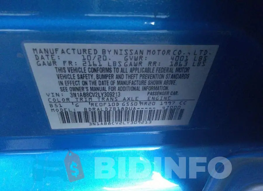 3N1AB8CV2LY309213 Photo# 9