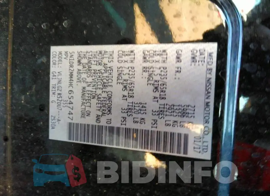 5N1DR2MM4HC654747 Photo# 9