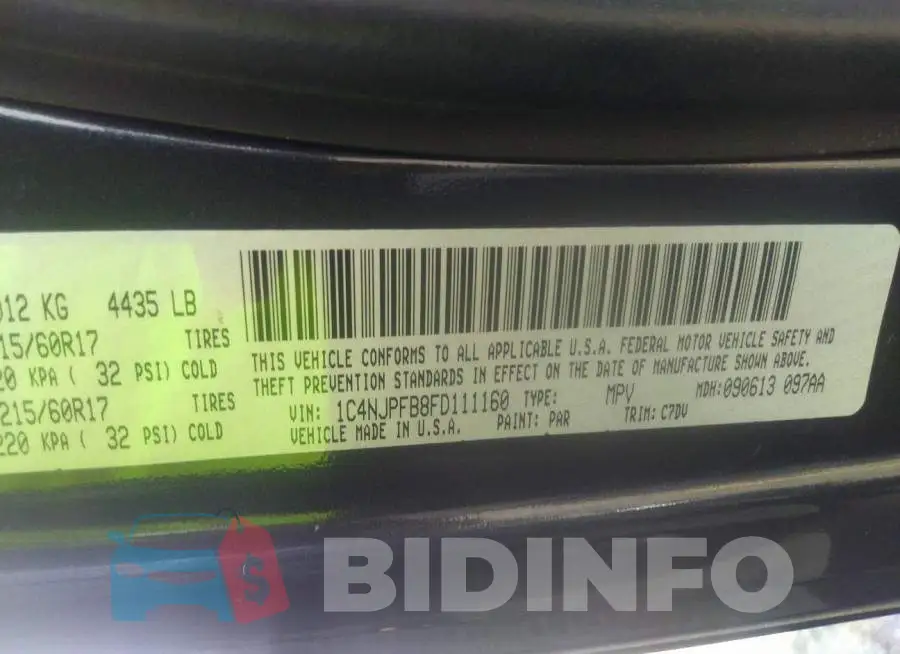 1C4NJPFB8FD111160 Photo# 9