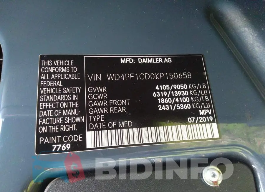 WD4PF1CD0KP150658 Photo# 9