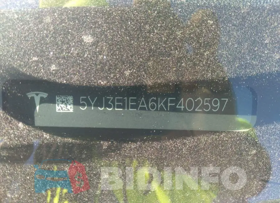 5YJ3E1EA6KF402597 Photo# 9
