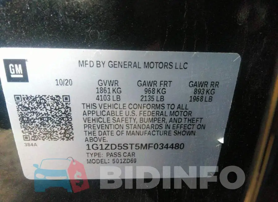 1G1ZD5ST5MF034480 Photo# 9