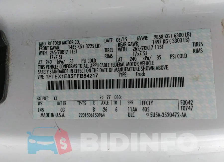 1FTEX1E85FFB84217 Photo# 9