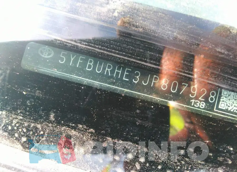5YFBURHE3JP807928 Photo# 9