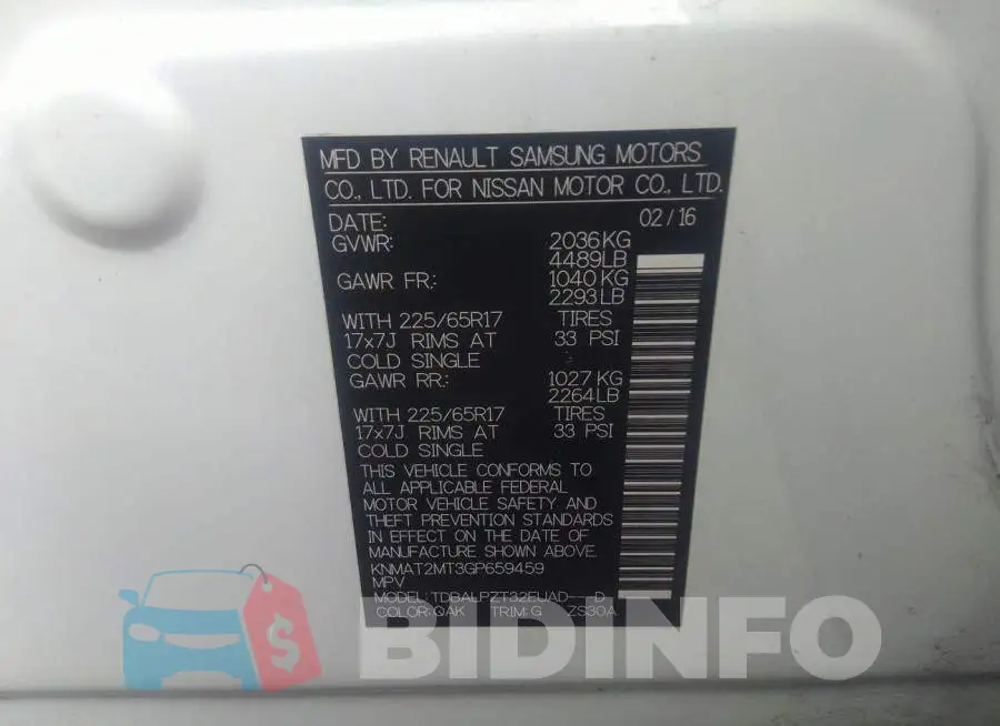 KNMAT2MT3GP659459 Photo# 9