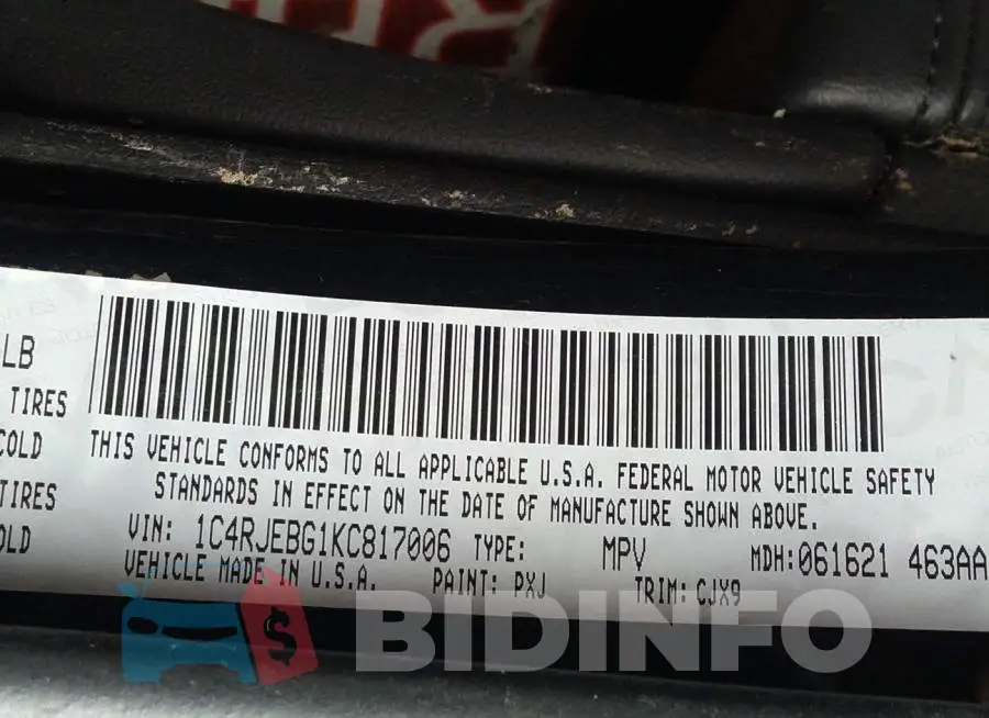 1C4RJEBG1KC817006 Photo# 9