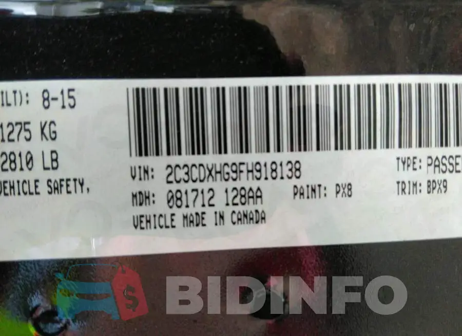 2C3CDXHG9FH918138 Photo# 9