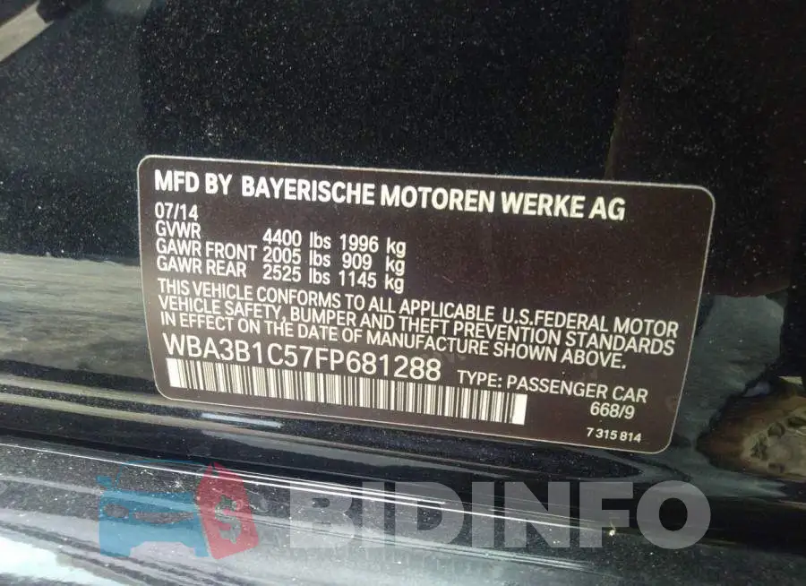 WBA3B1C57FP681288 Photo# 9