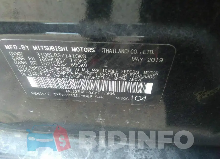 ML32F4FJ2KHF16966 Photo# 9