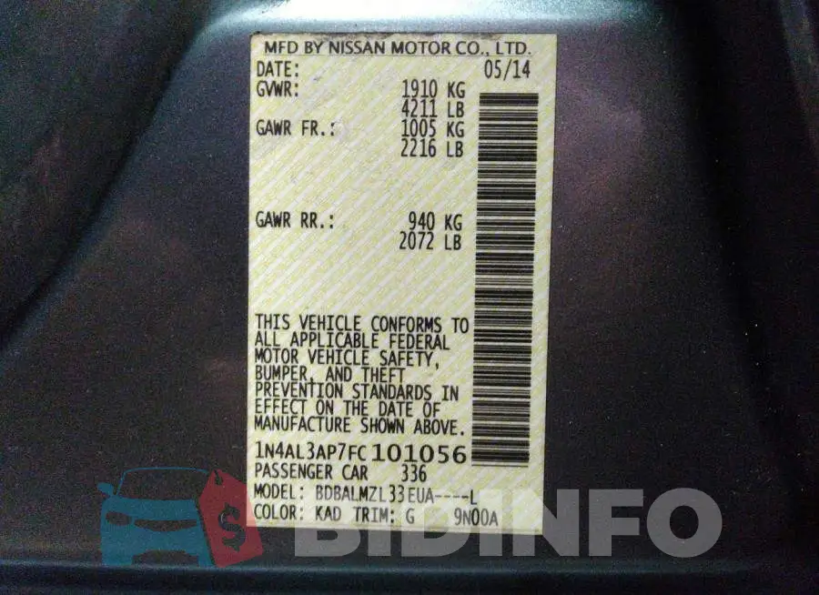 004AL3AP7FC101056 Photo# 9