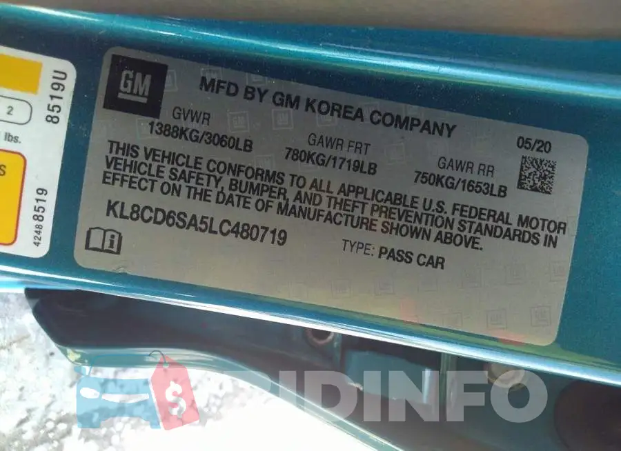 KL8CD6SA5LC480719 Photo# 9