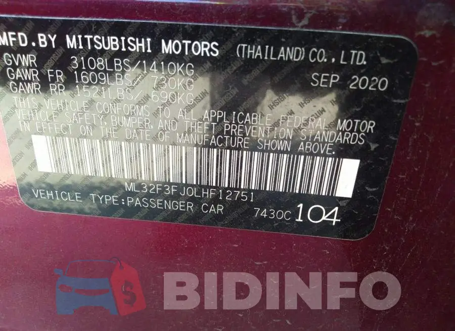 ML32F3FJ0LHF12751 Photo# 9